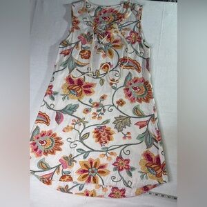 Blush Noir Wonens Floral Embroidered Sleeveless Dress    size m